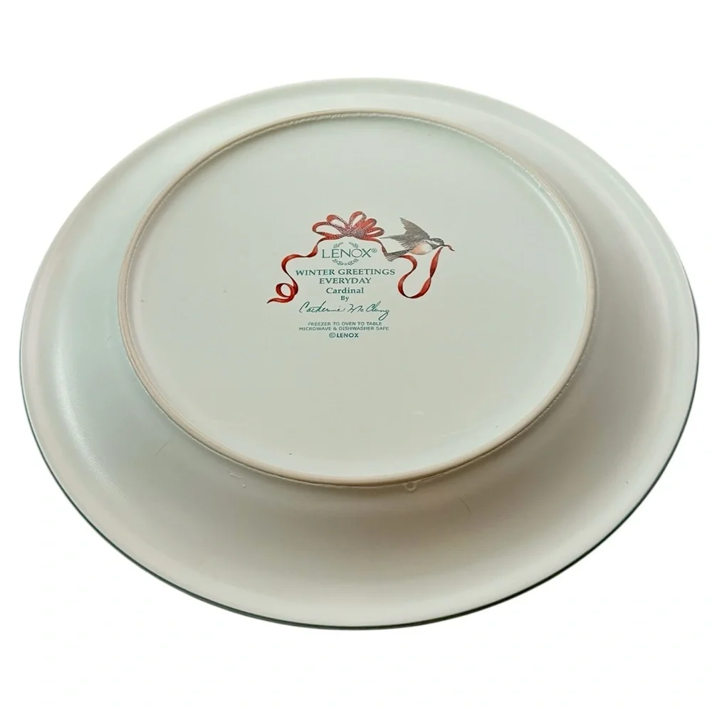 Lenox Cardinal Winter Greetings Everyday Dinner Plate - Picture 5 of 11